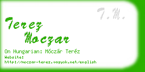 terez moczar business card
