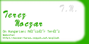 terez moczar business card